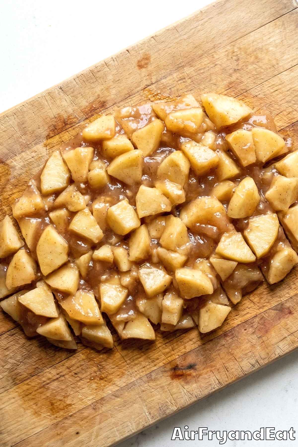 Air Fryer Caramel Apple Pie Taquitos Step 1