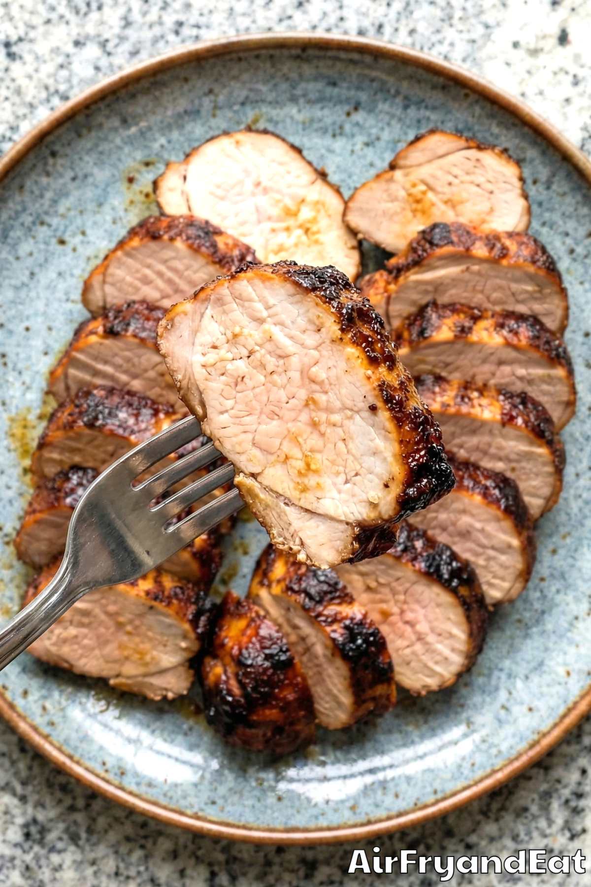 Savory brown sugar glazed pork tenderloin