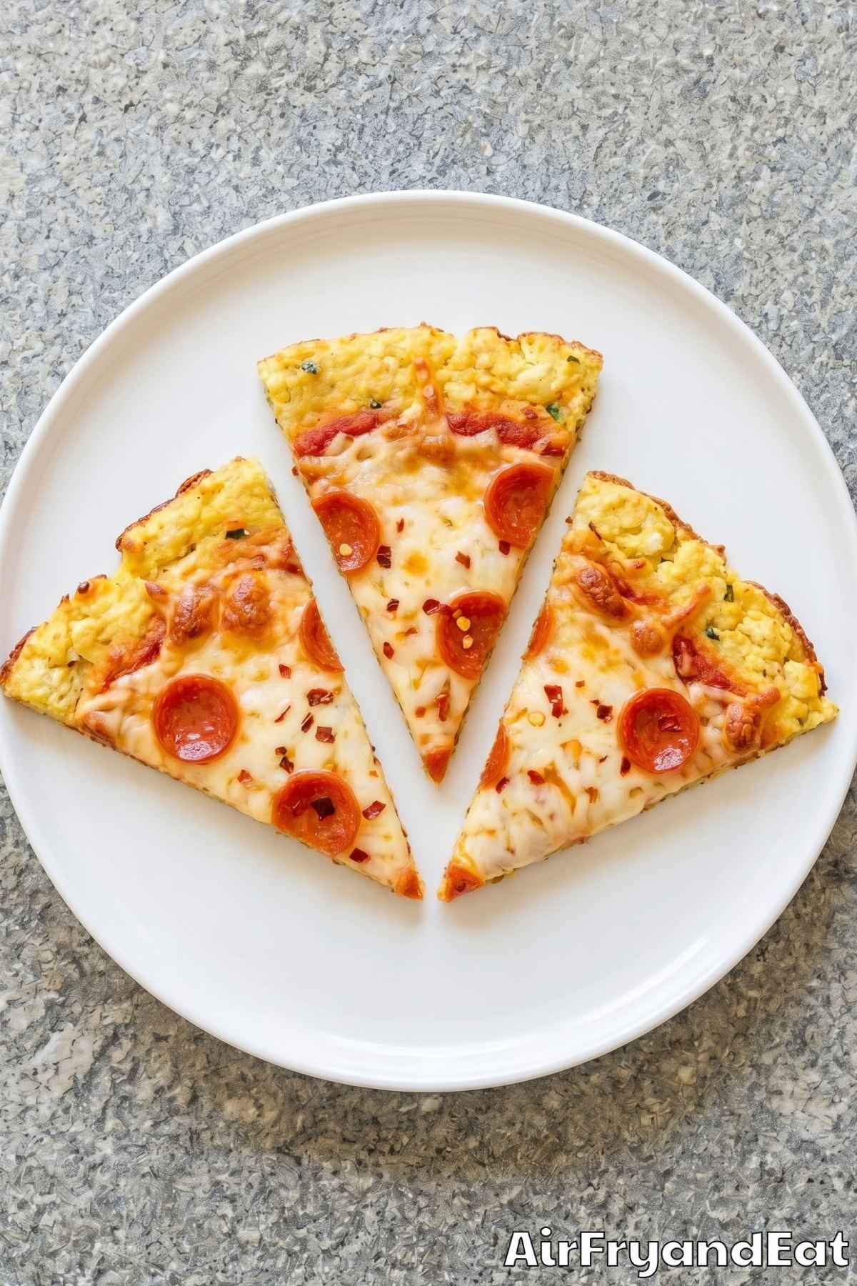 Light and crispy air fryer cauliflower pizza