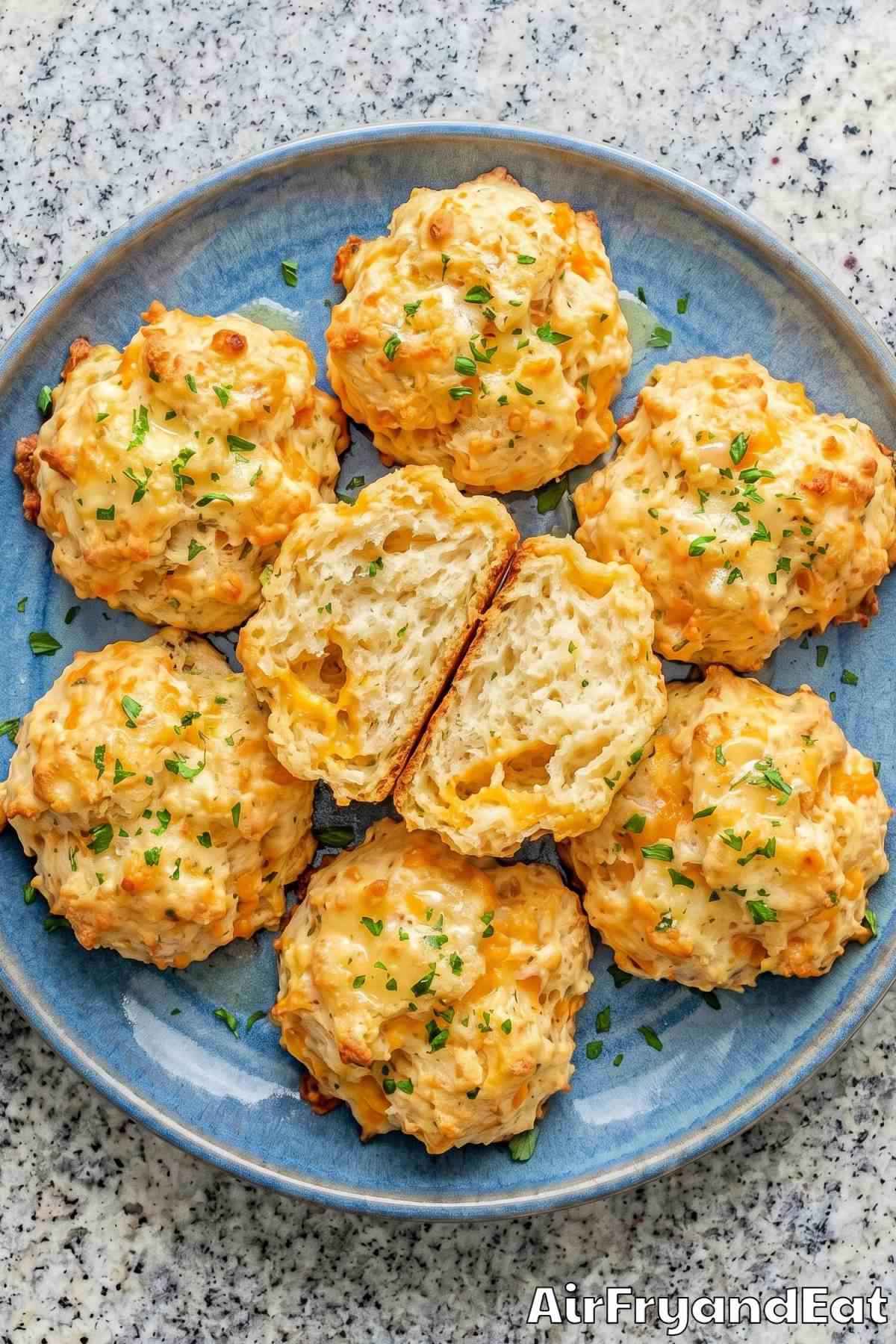Tender air fryer cheddar bay biscuits