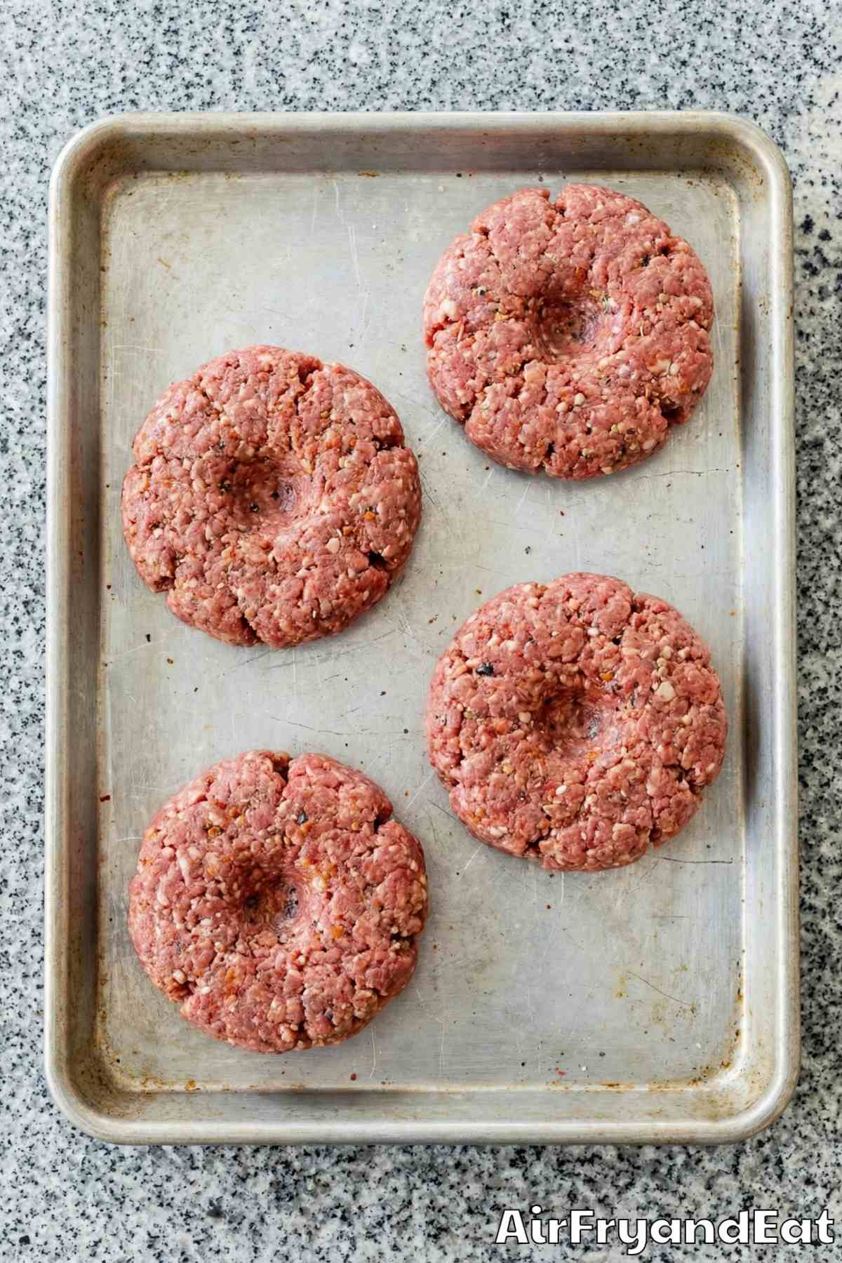 Air Fryer Cheeseburgers Step 1