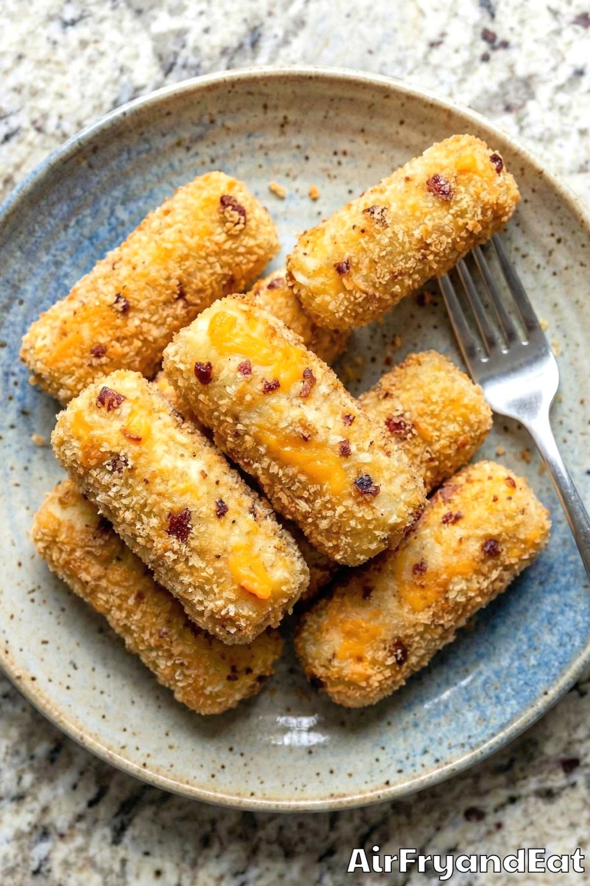 Irresistible air fryer bacon potato croquettes