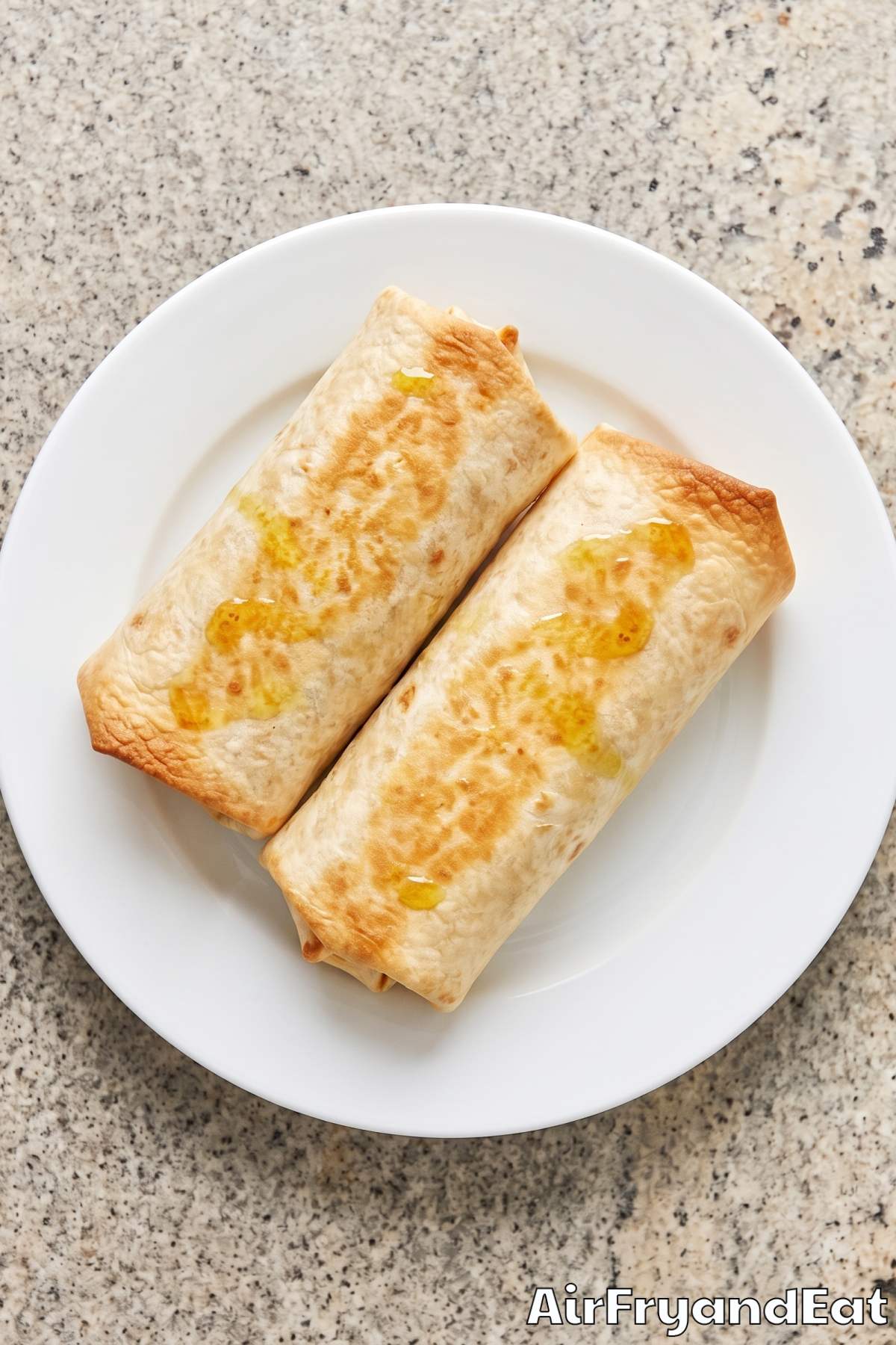 Crispy air fryer chicken bacon ranch wraps