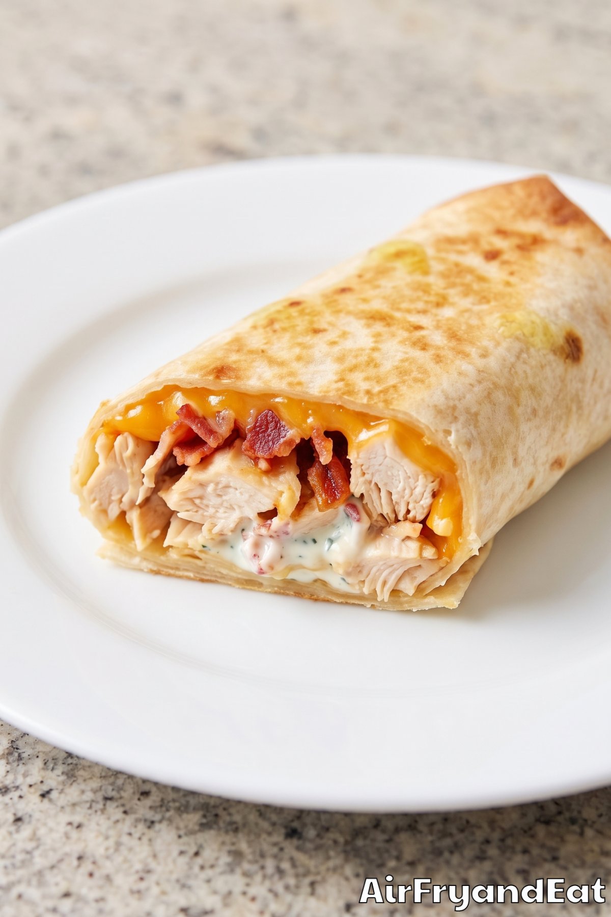 Tasty chicken bacon ranch wraps