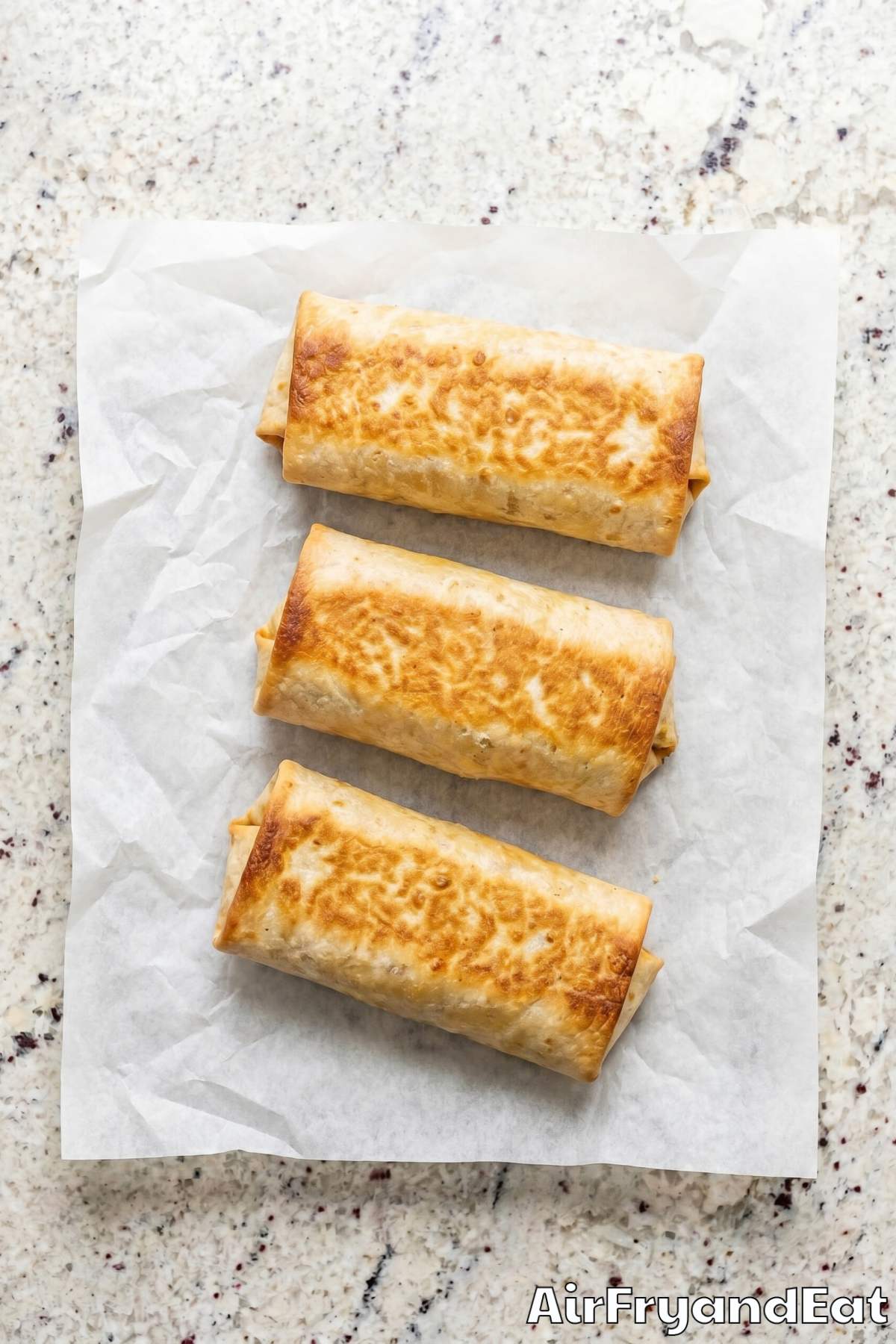 Easy air fryer chicken chimichangas