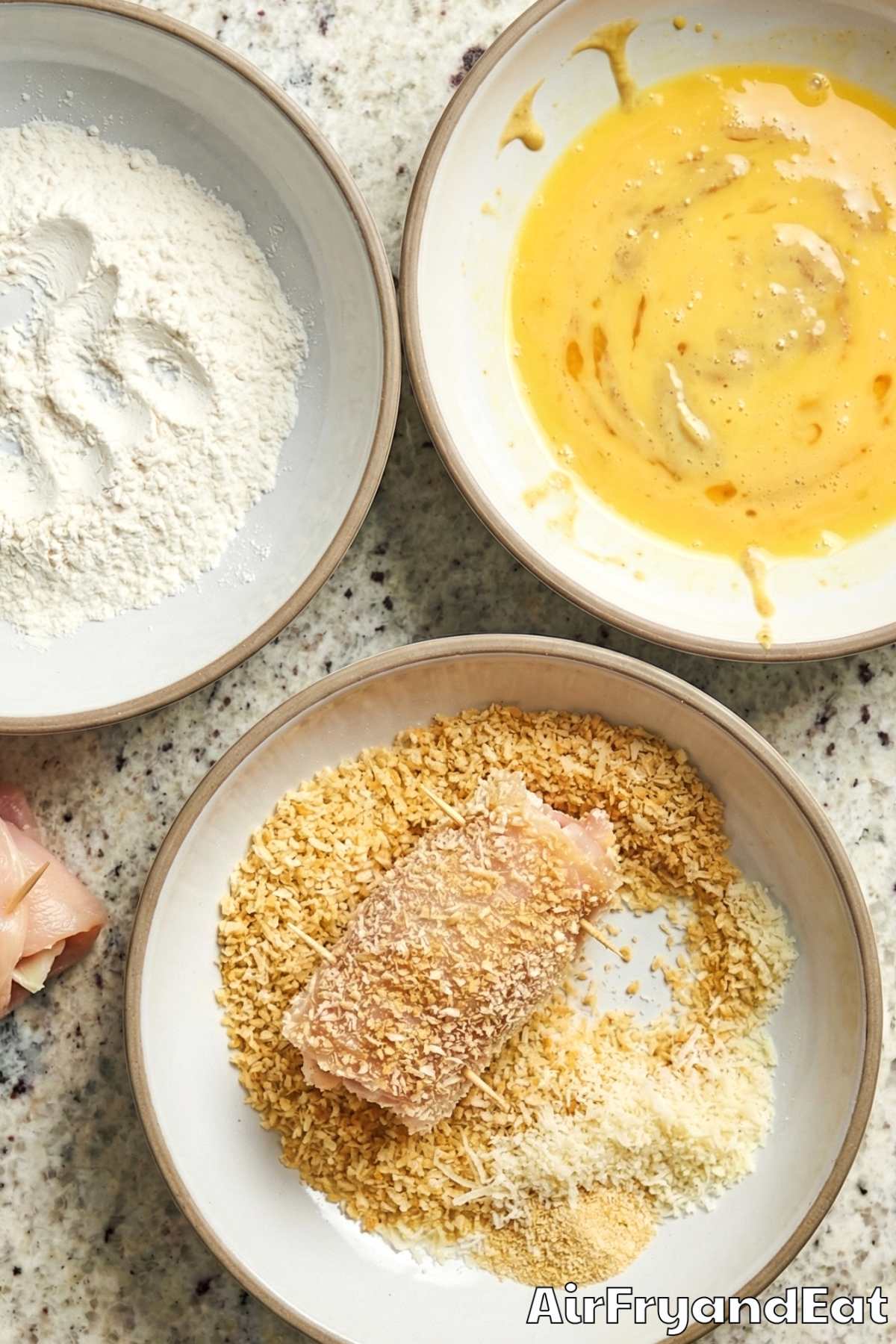 Air Fryer Chicken Cordon Bleu Step 4