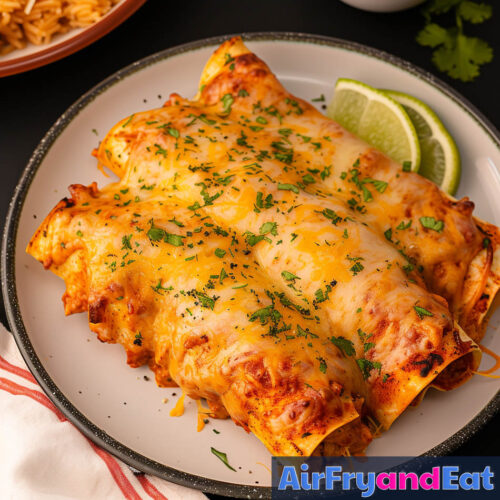 Air Fryer Chicken Enchiladas: The BEST Version | AirFryAndEat