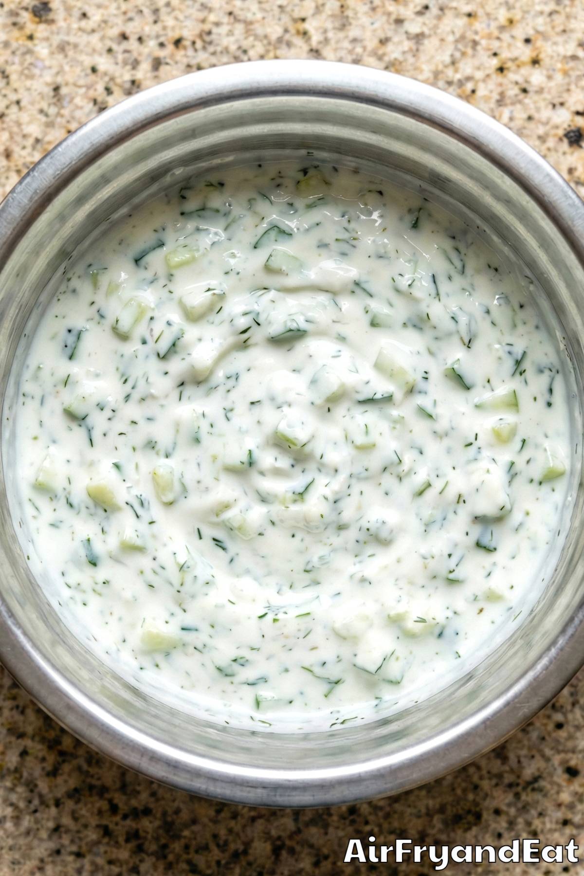 Air Fryer Chicken Gyro Bowl Step 3