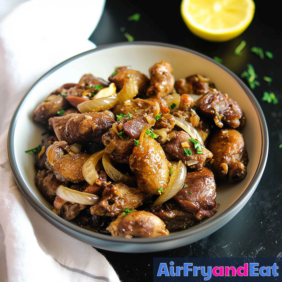 Air Fryer Chicken Hearts Very Easy & Tasty AirFryAndEat