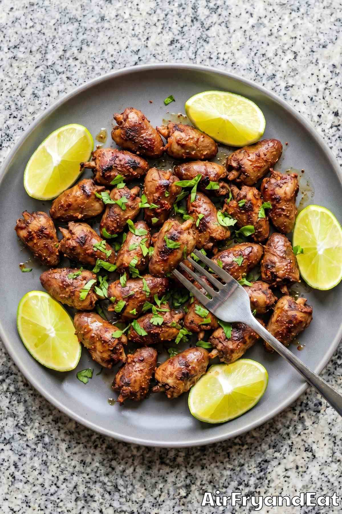 Simple air fryer chicken hearts recipe