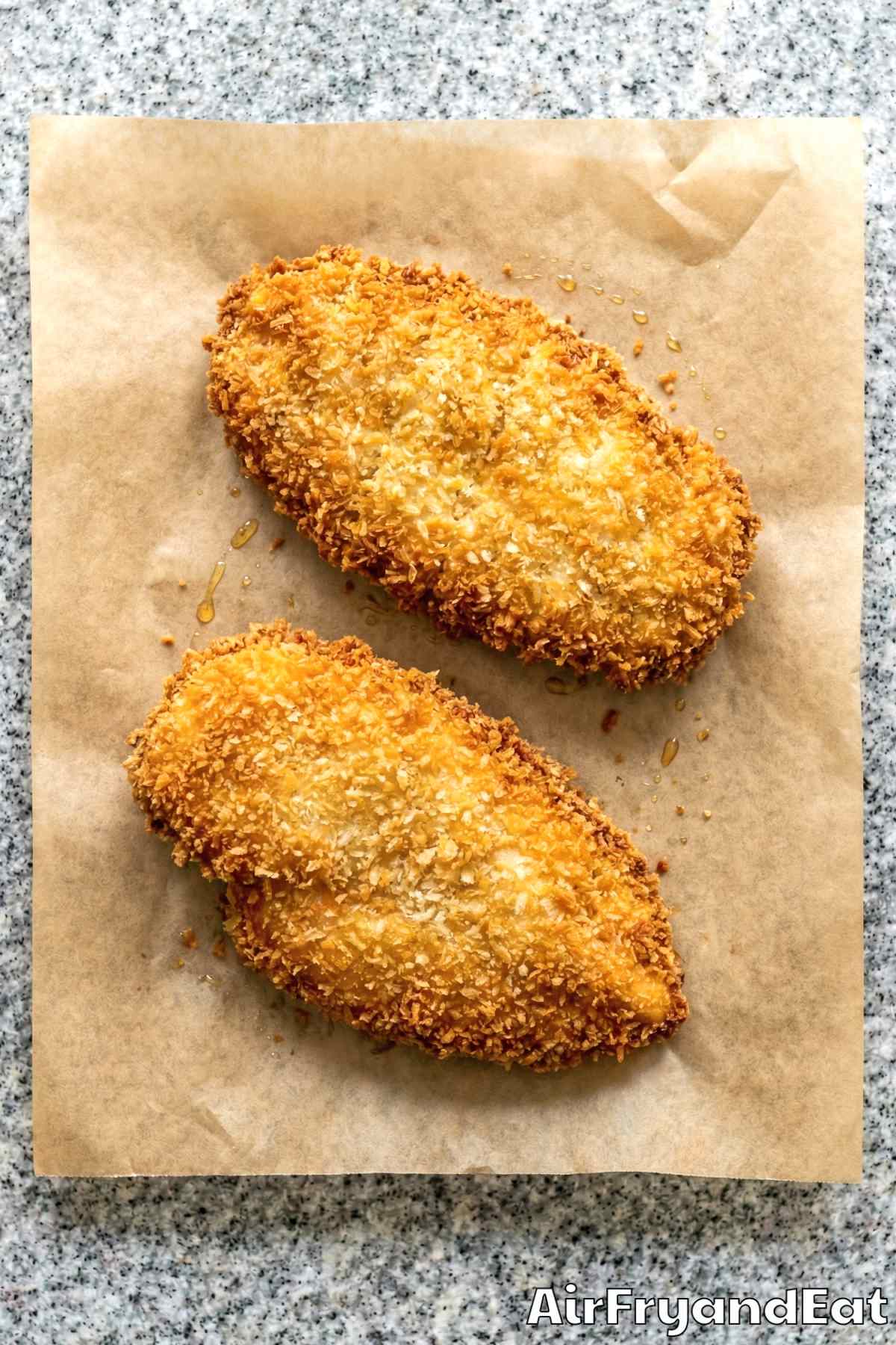 Perfect air fryer chicken katsu served fresh