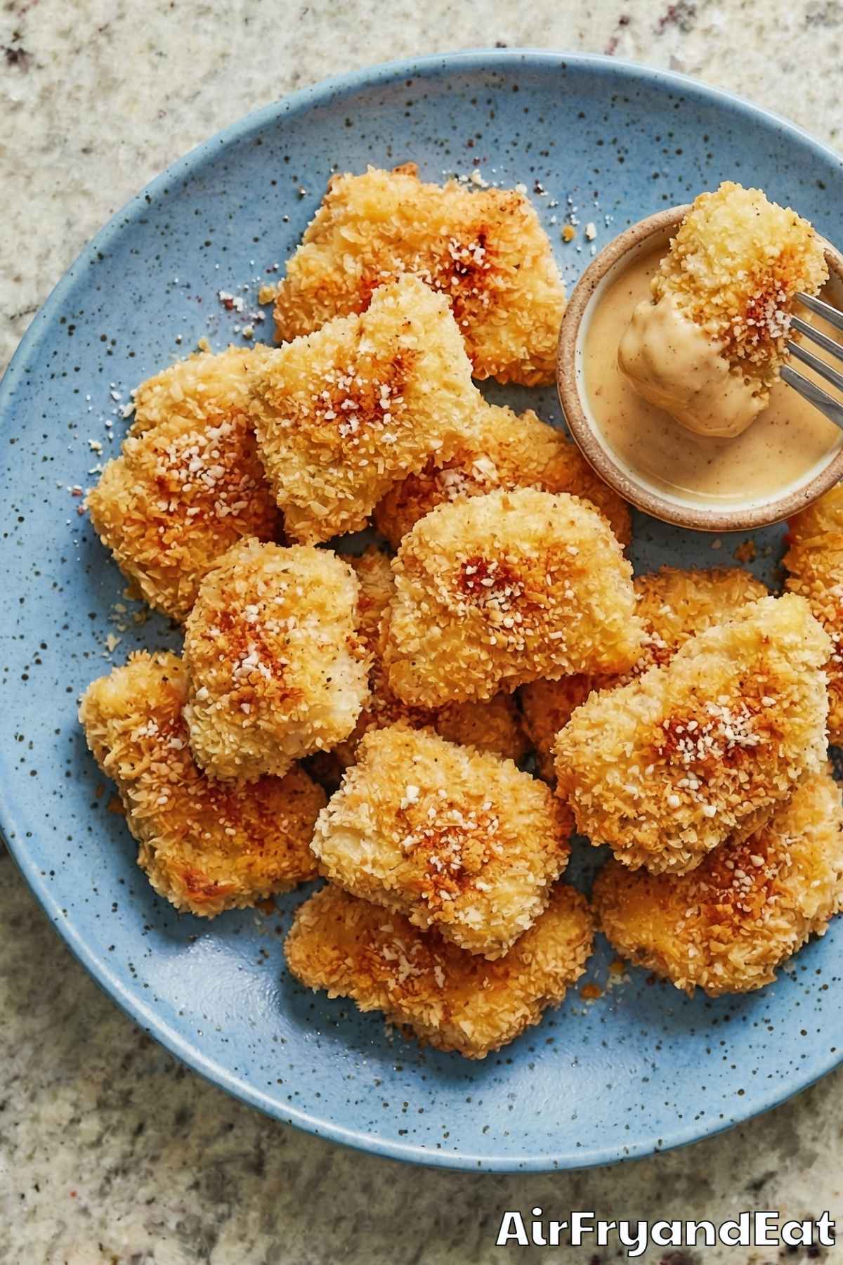 Easy air fryer chicken nuggets ready to eat