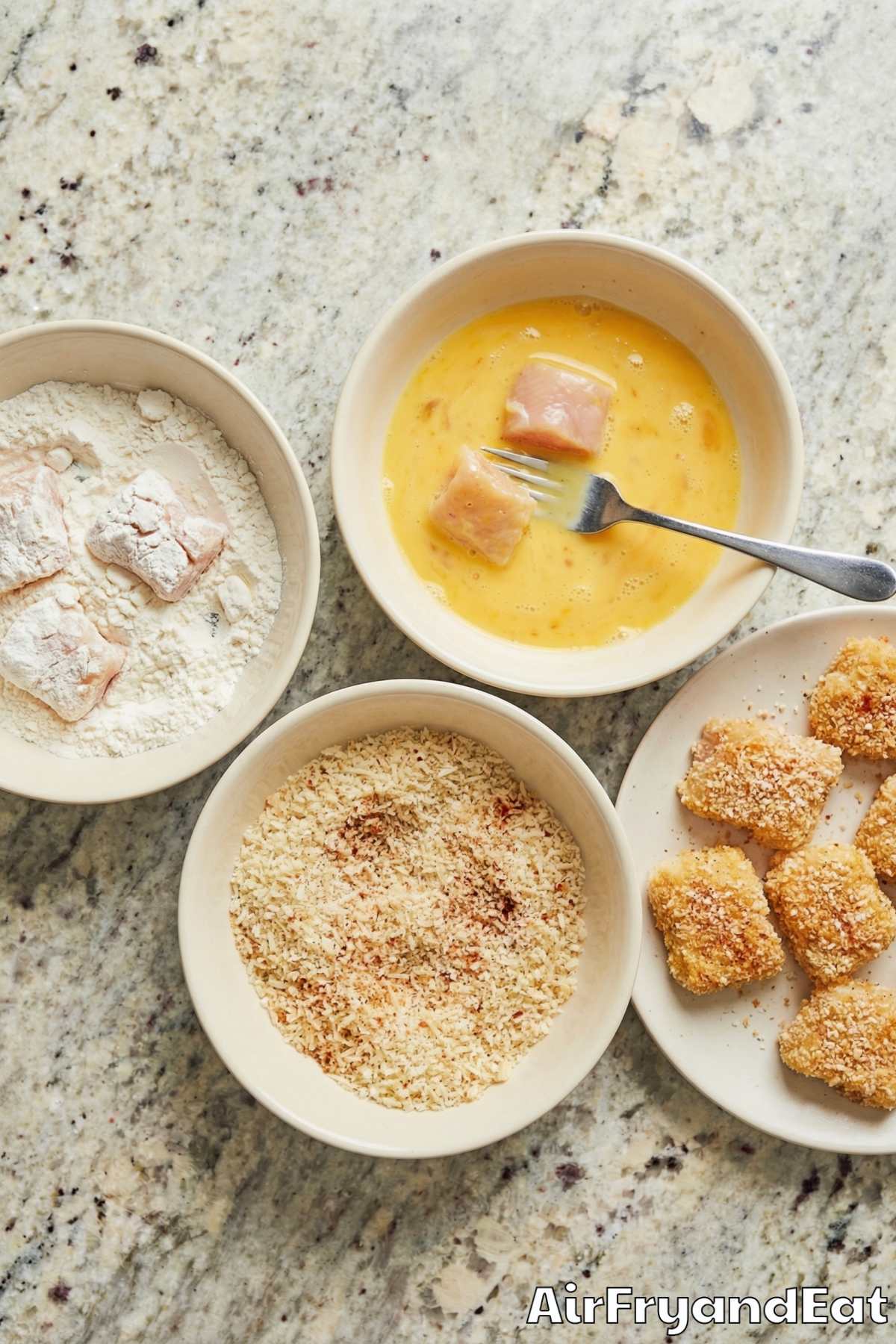 Air Fryer Chicken Nuggets Step 2