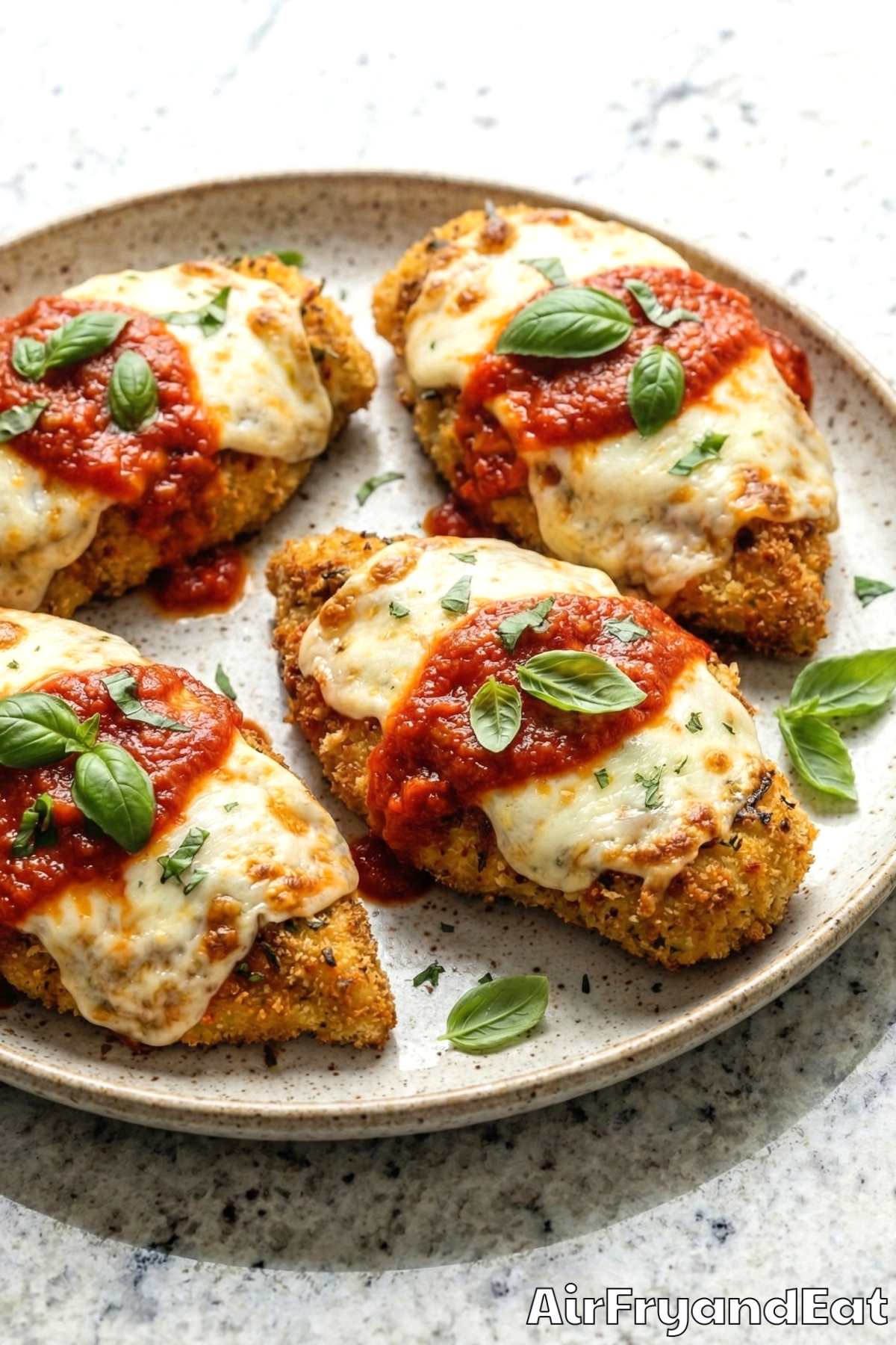 Irresistible air fryer chicken parmesan meal