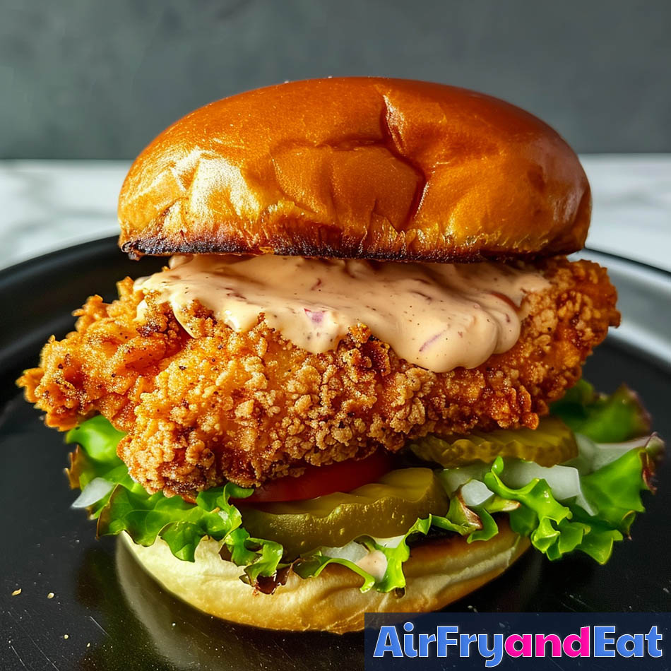 Air Fryer Chicken Sandwich: Easy Recipe (Crispy) | AirFryAndEat