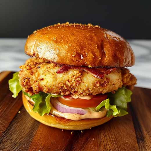 Air Fryer Chicken Sandwich Easy Recipe (Crispy) AirFryAndEat