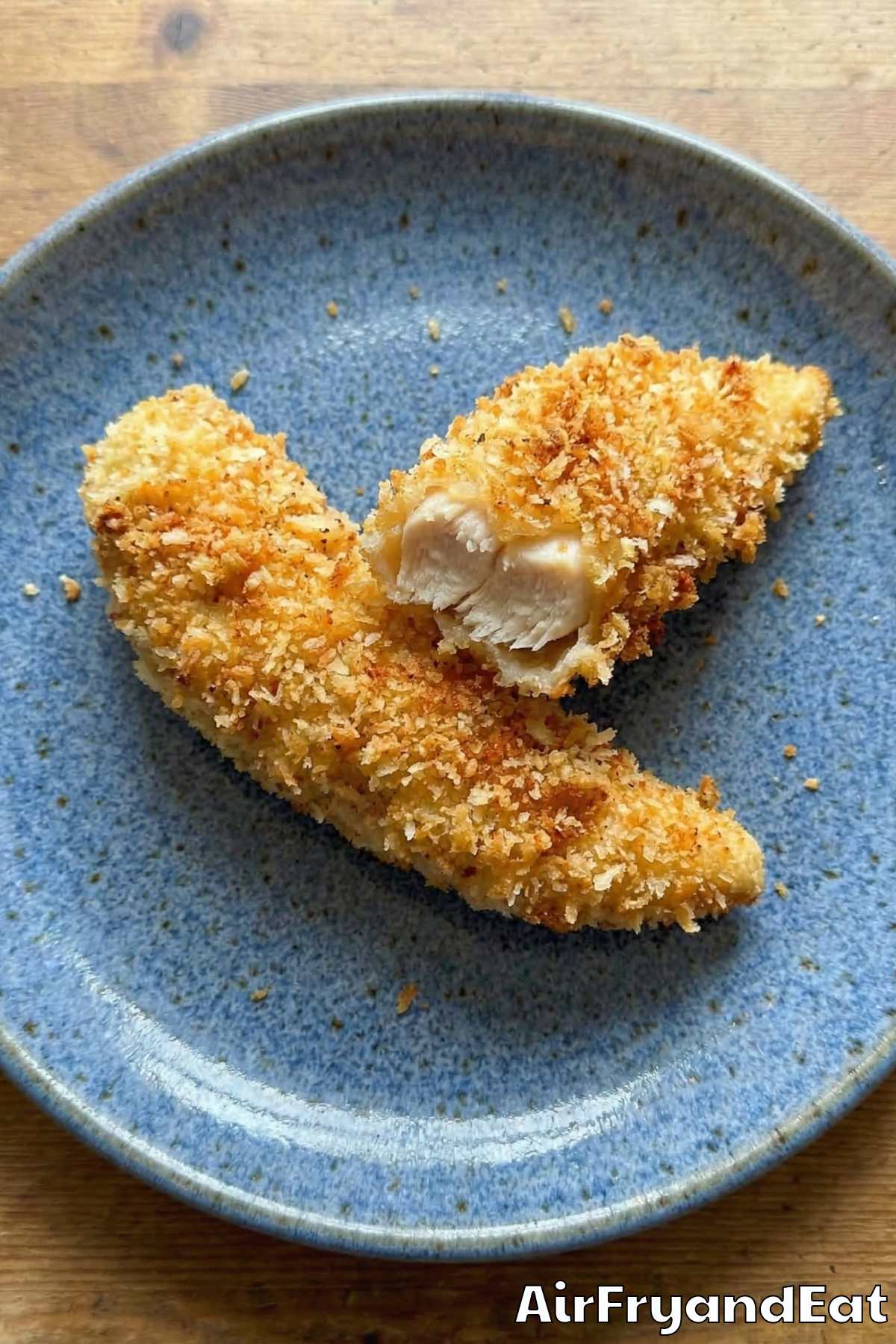 Easy air fryer chicken tenders on a platter