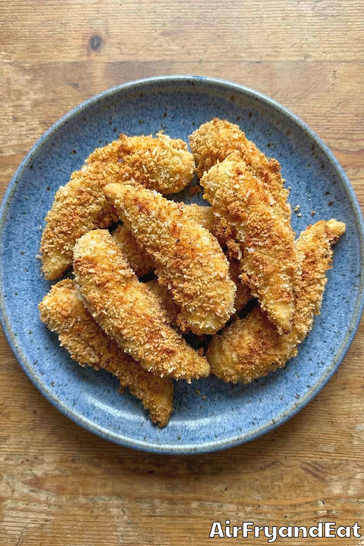 Crunchy homemade air fryer chicken tenders