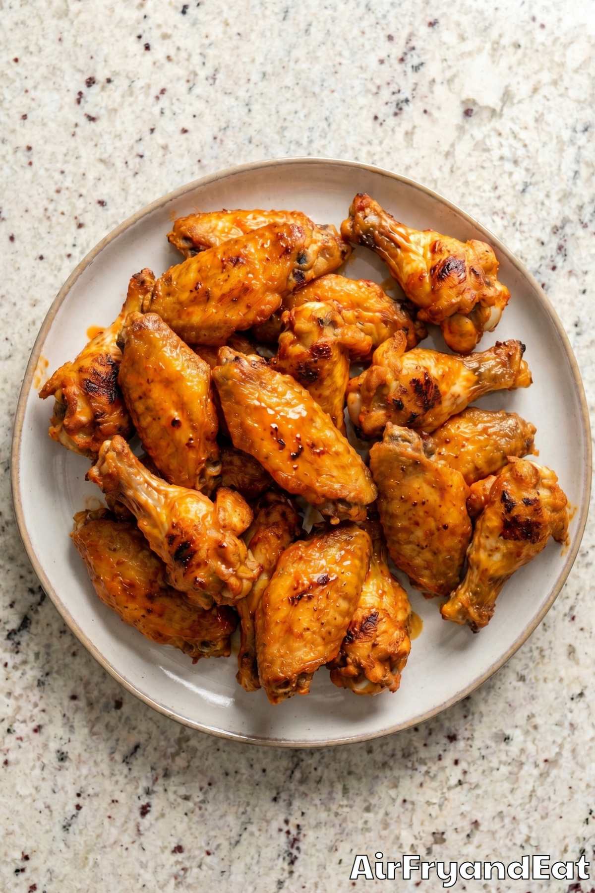 perfect golden air fryer chicken wings
