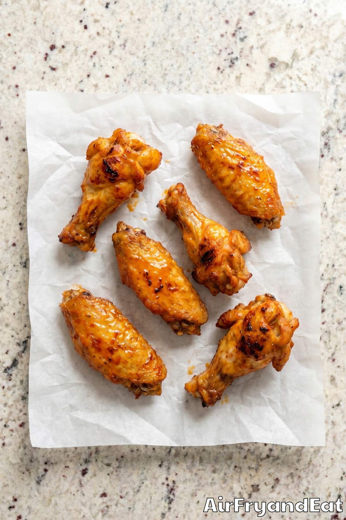 juicy air fryer wings with seasoning