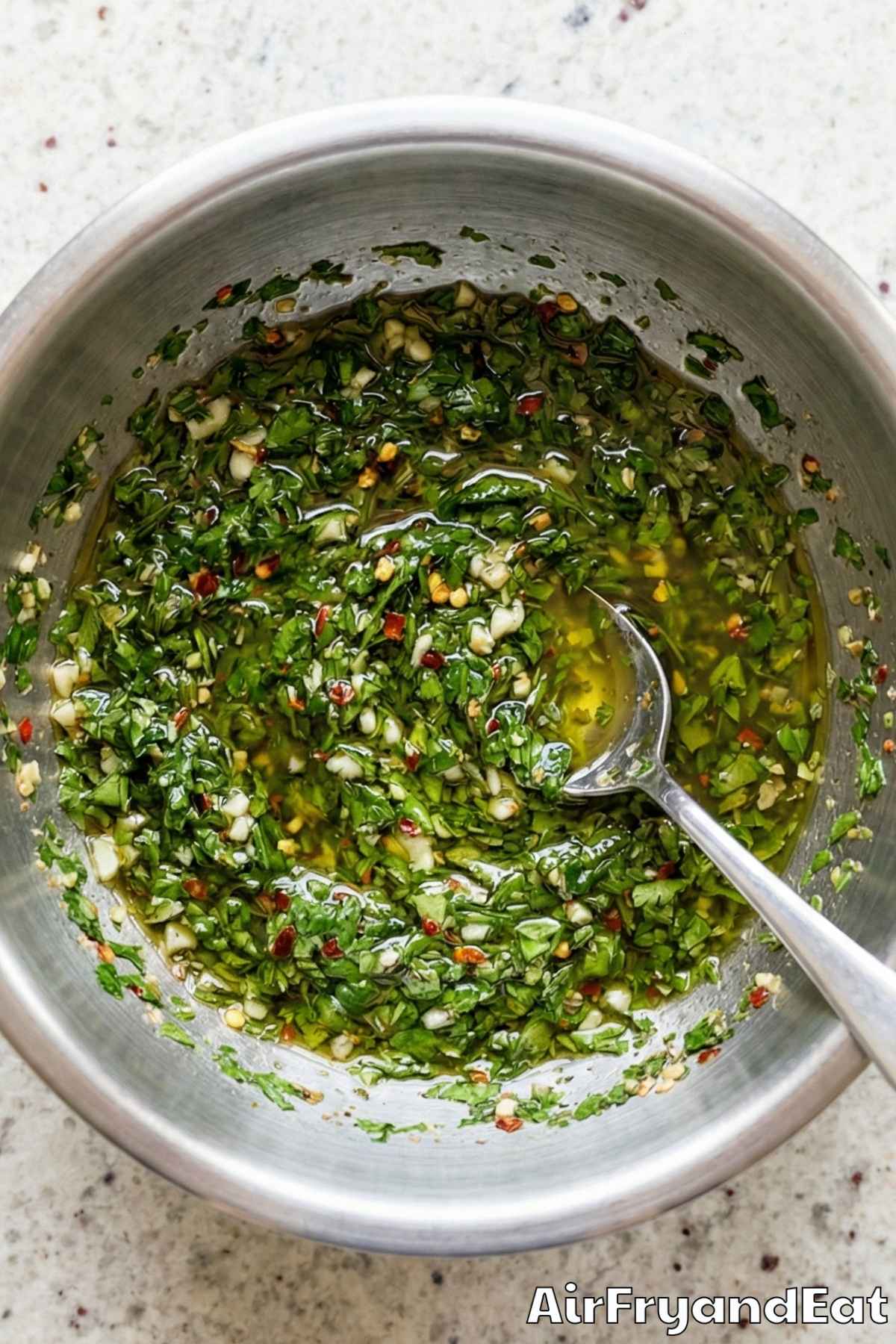 Air Fryer Chimichurri Flank Steak Step 1