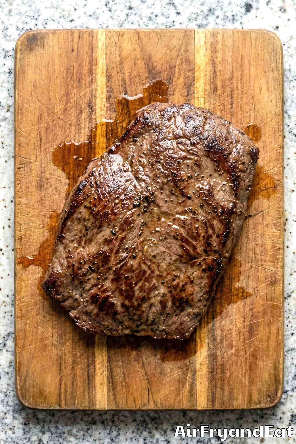 Air Fryer Chimichurri Flank Steak Step 4