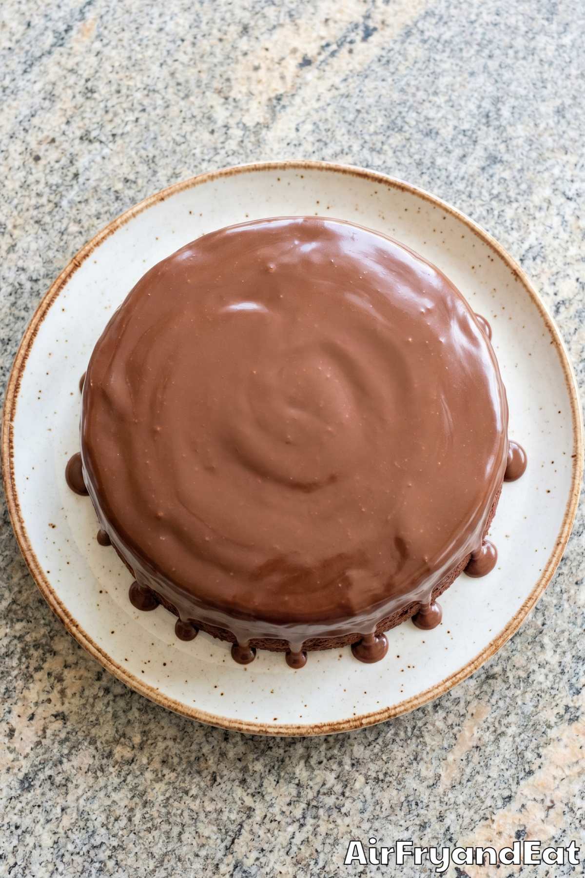 Easy air fryer chocolate cake recipe
