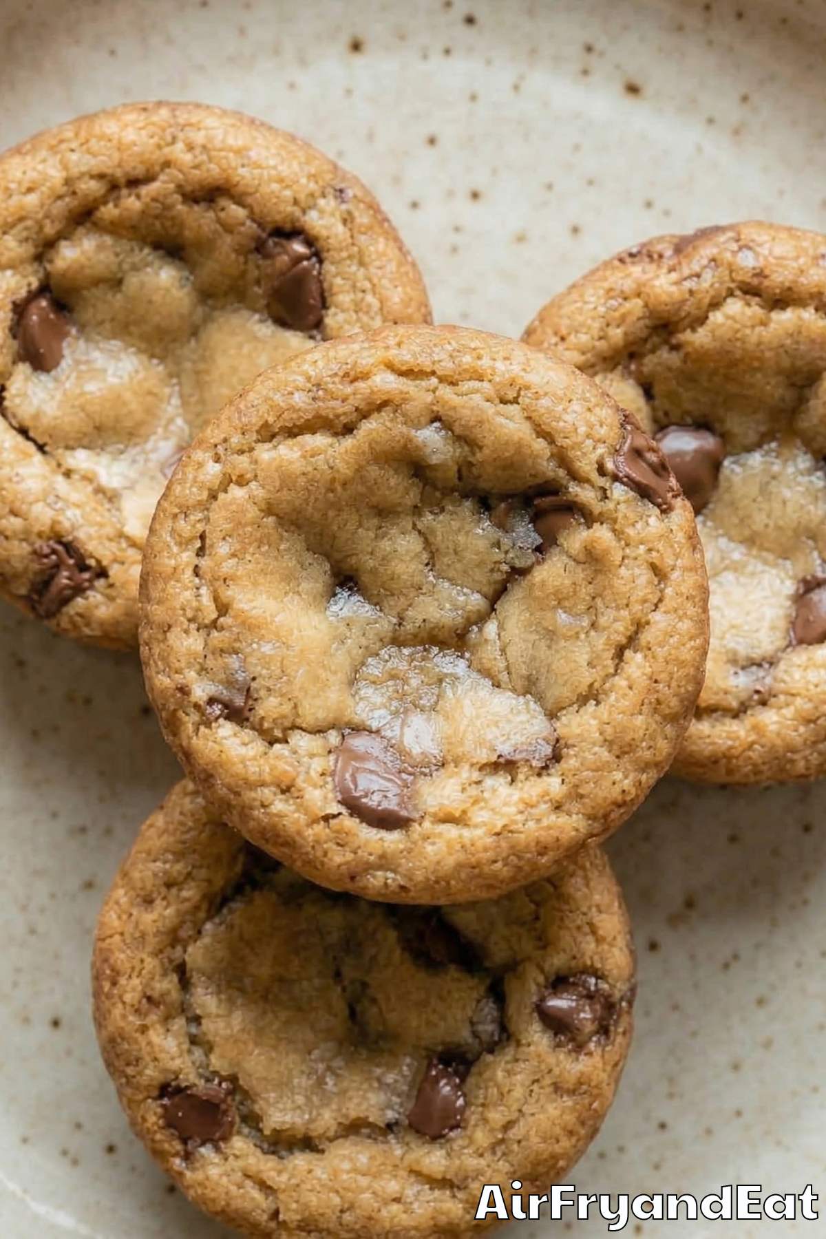 Fresh air fryer chocolate chip cookie cups