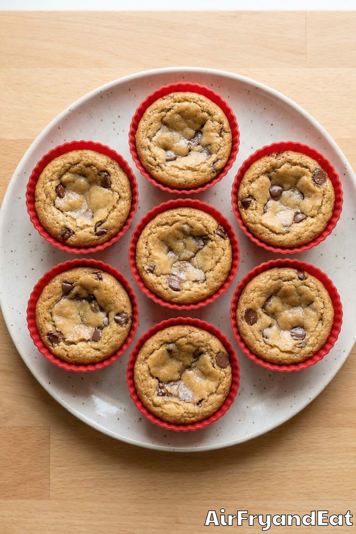 Irresistible air fryer chocolate chip cookie cups