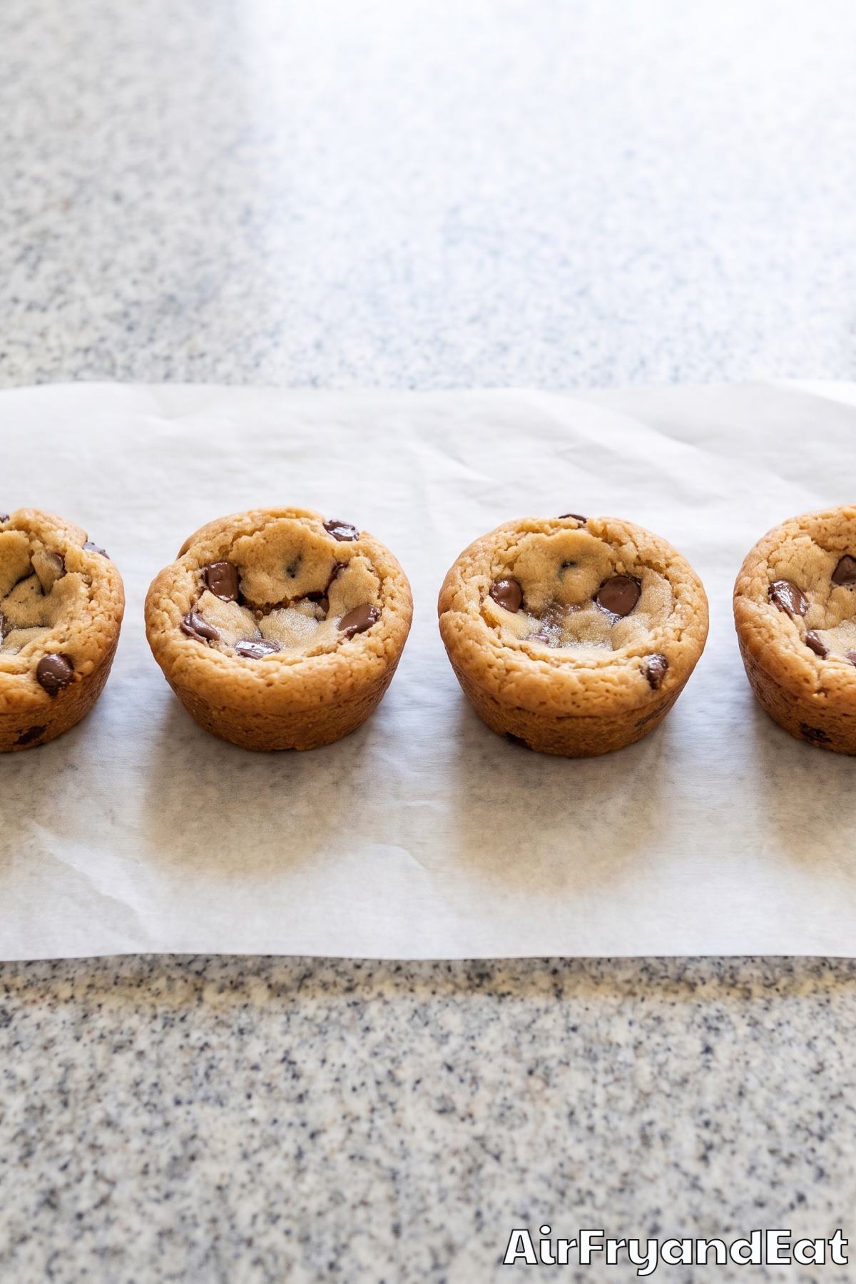 Sweet air fryer cookie cups