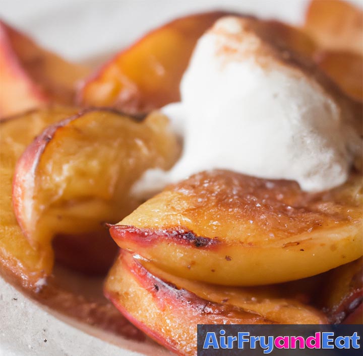 Air Fryer Cinnamon Apples Easy Recipe AirFryAndEat