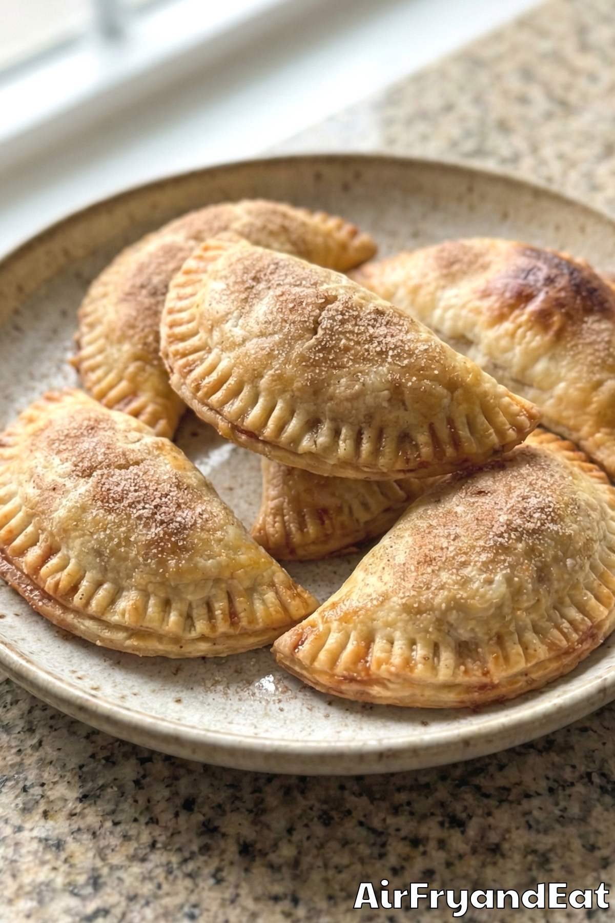 Easy air fryer cinnamon apple empanadas
