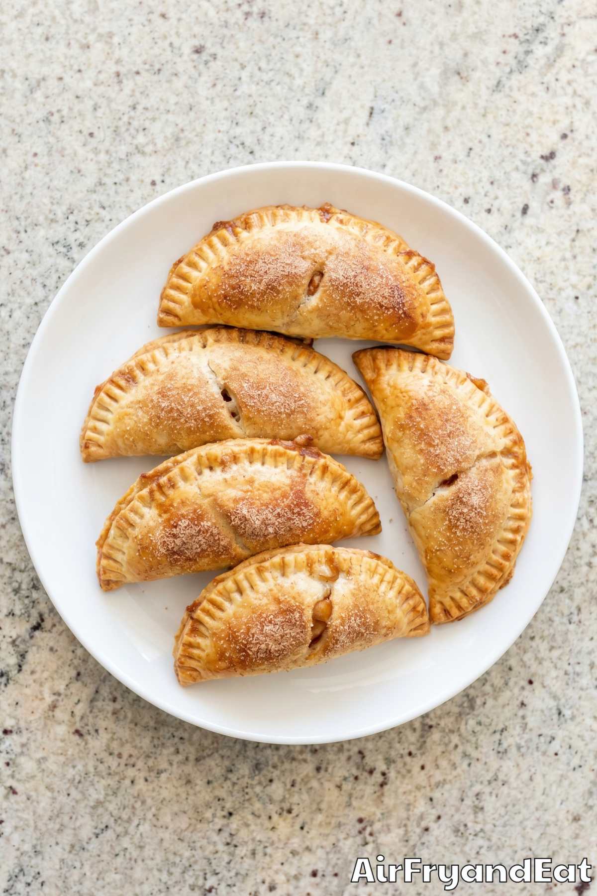 fresh baked apple cinnamon empanadas air fryer