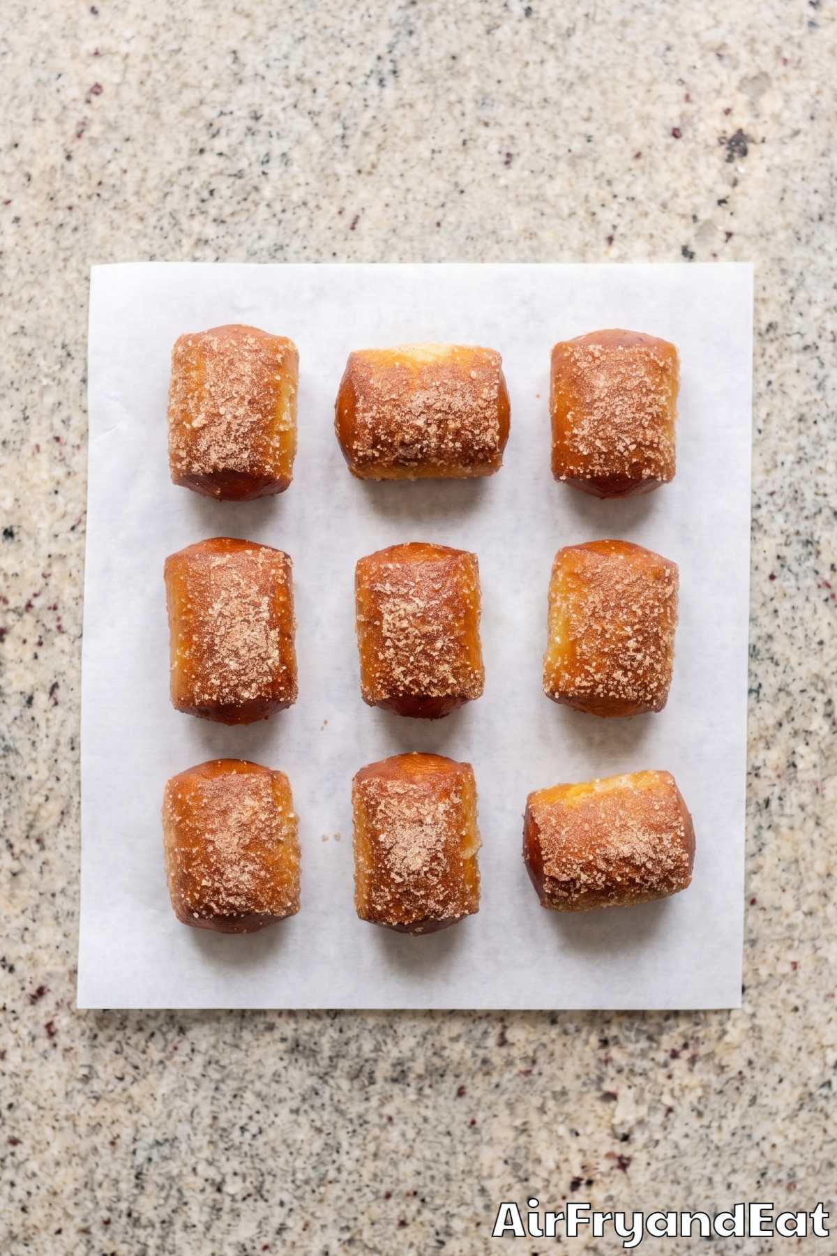 Soft cinnamon sugar pretzel bites