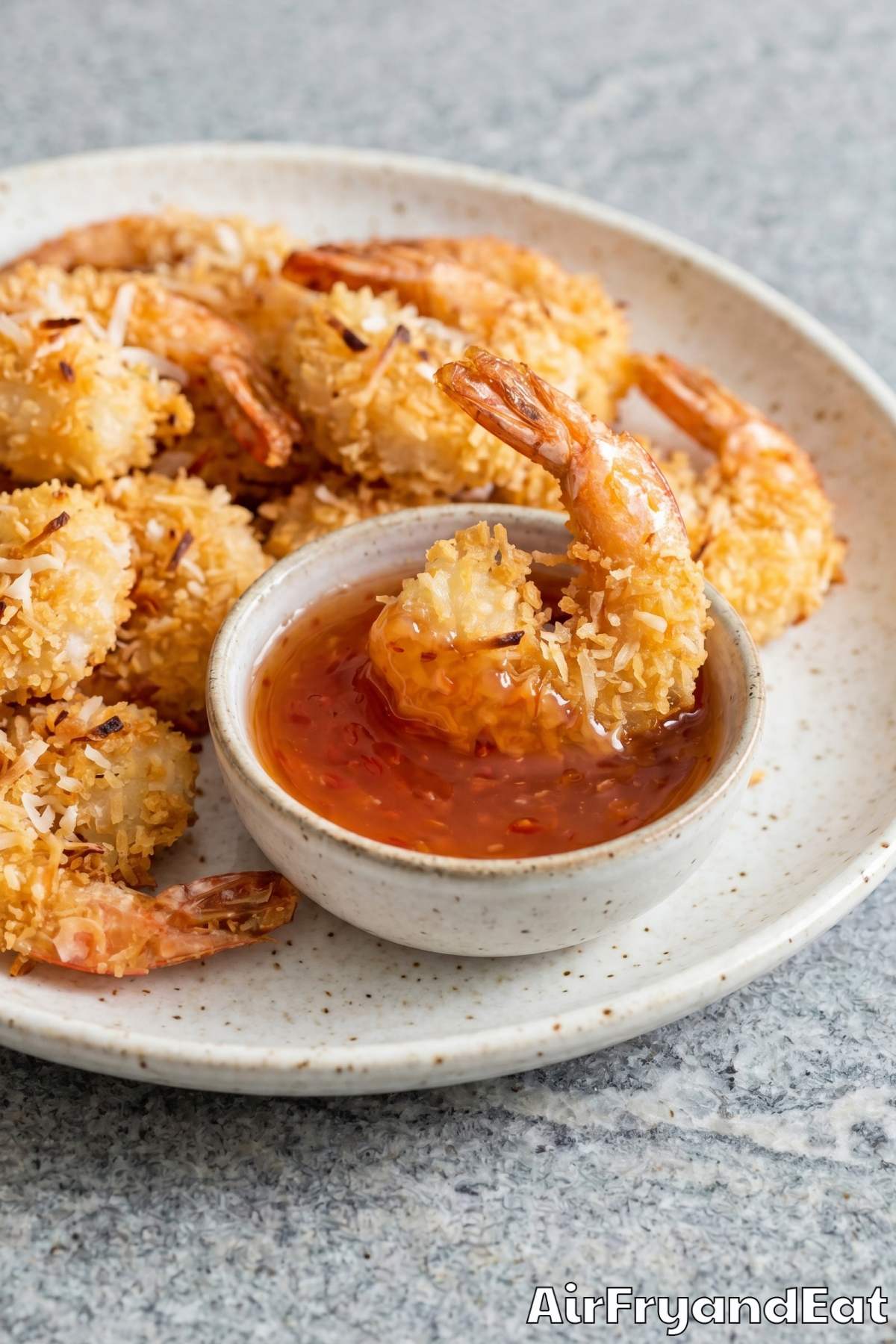 perfect air fryer coconut shrimp