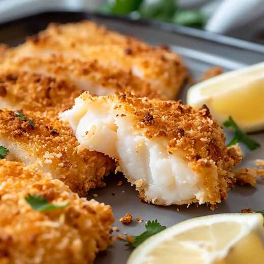 Air Fryer Cod Panko Easy Recipe (Crispy) AirFryAndEat