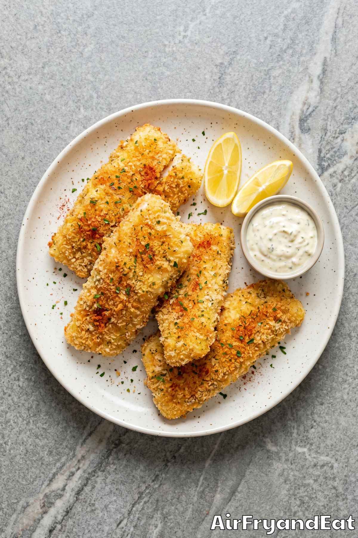 easy air fryer cod with panko breading