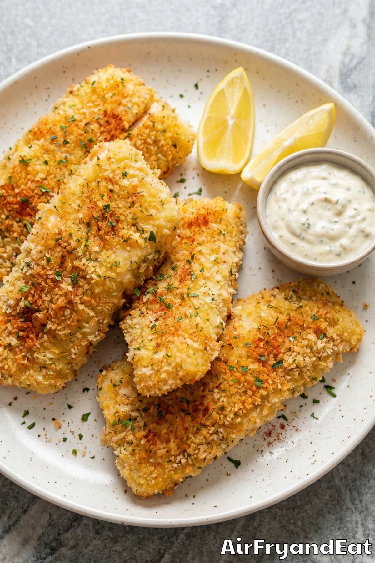 perfect panko breaded cod from air fryer