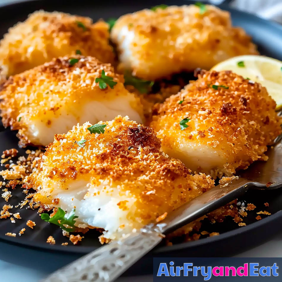 Air Fryer Cod Panko Easy Recipe (Crispy) AirFryAndEat