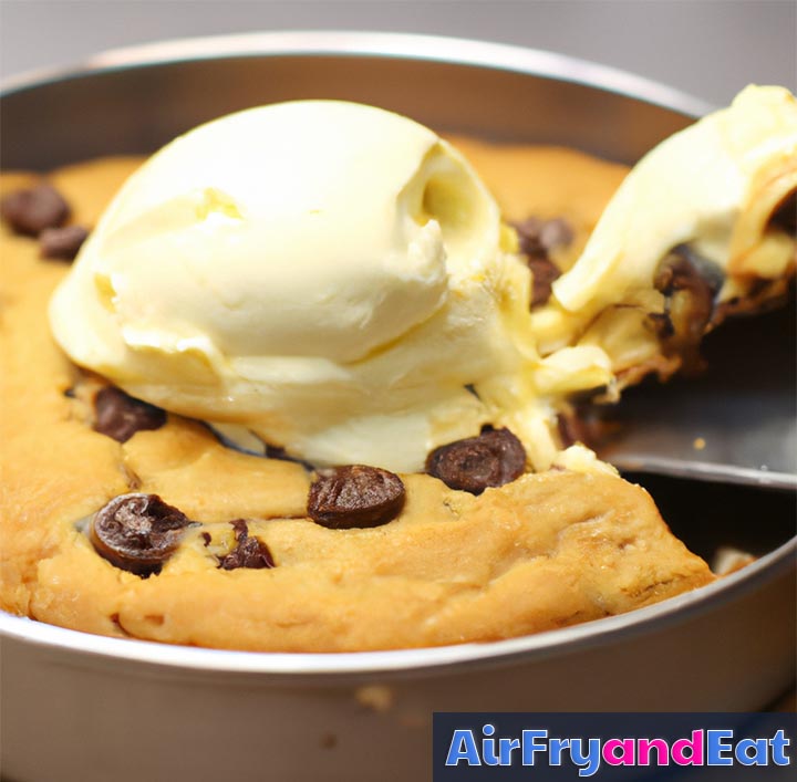 Air Fryer Cookie Cake Easy & Tasty Recipe AirFryAndEat
