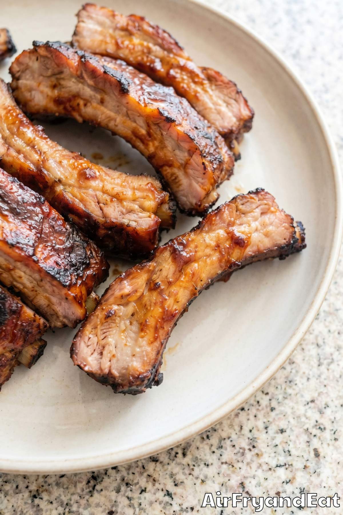 perfectly cooked air fryer country ribs