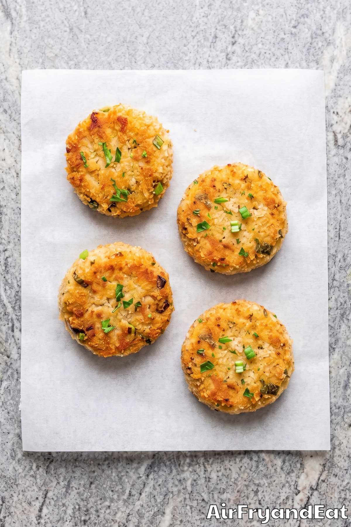 Crispy crab cakes with a golden crust
