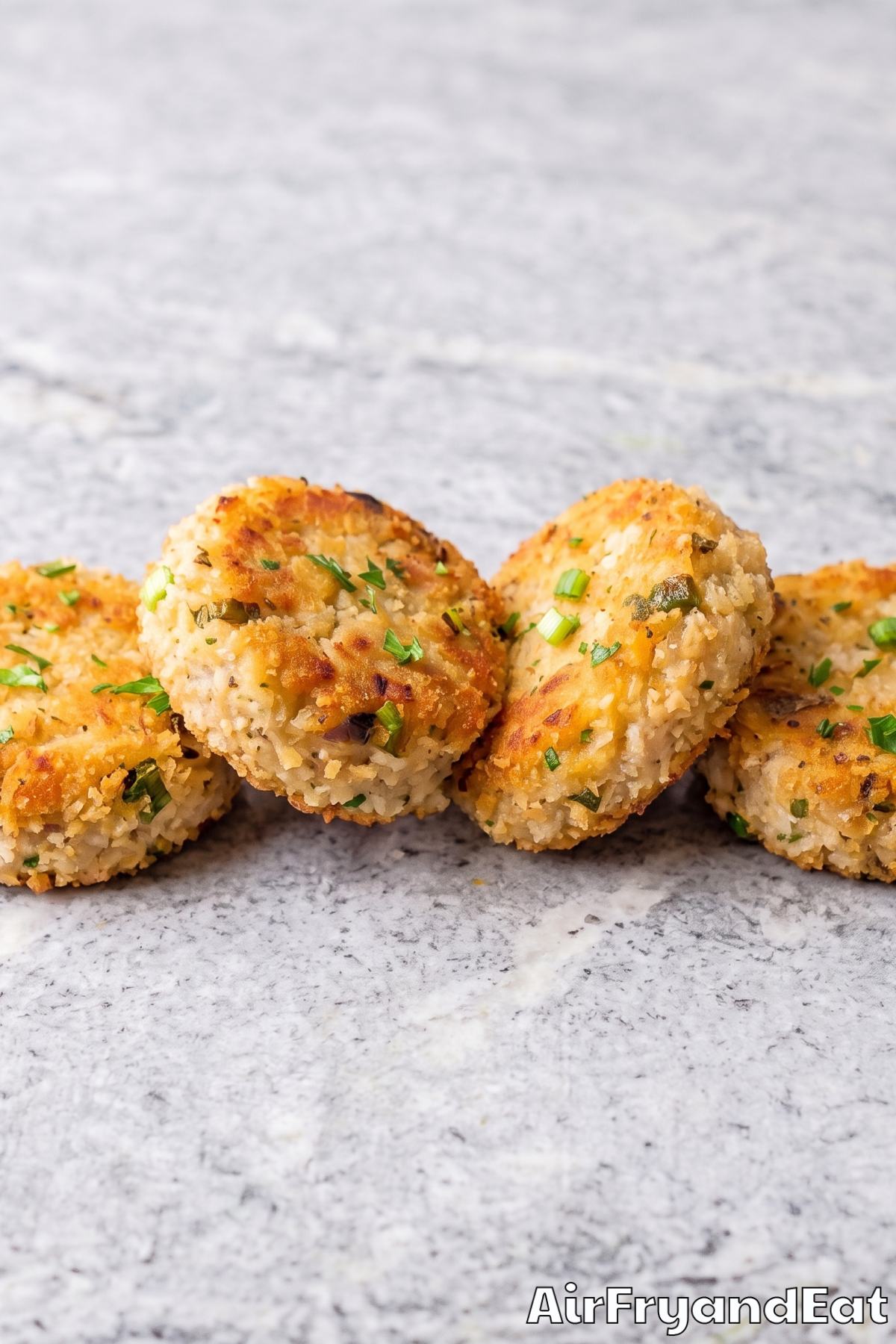 Golden air fryer crab cakes