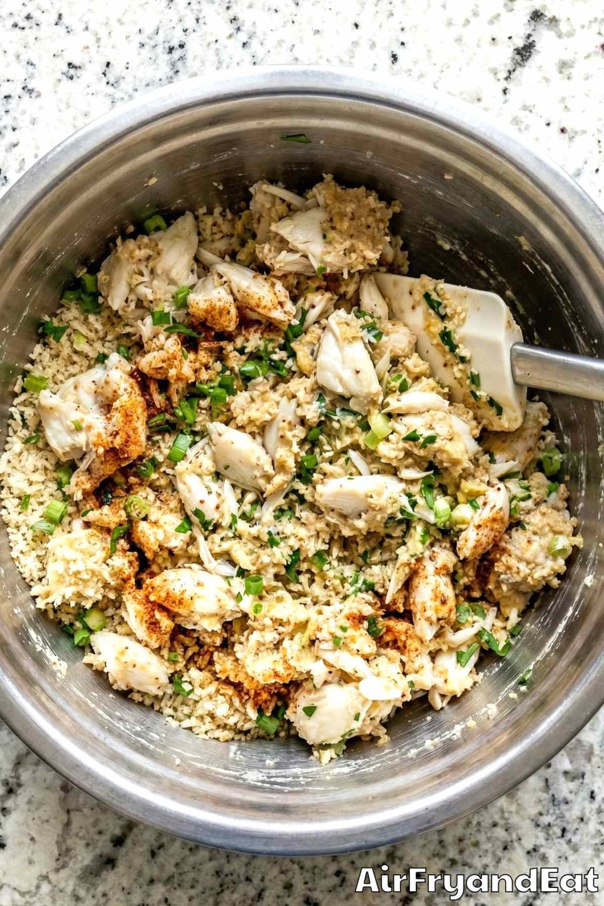 Air Fryer Crab Cakes Step 1