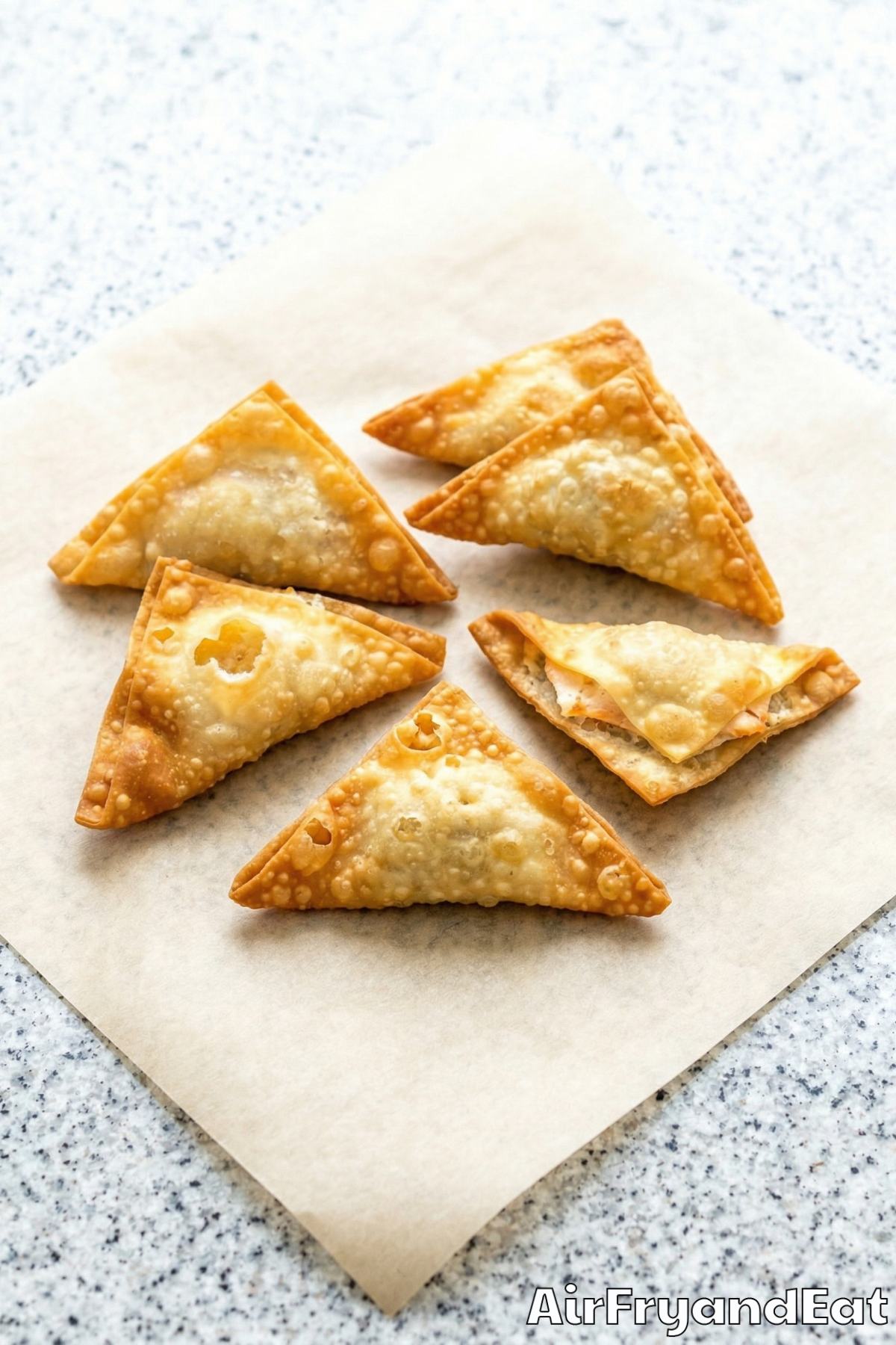 Irresistible air fryer crab rangoon bites
