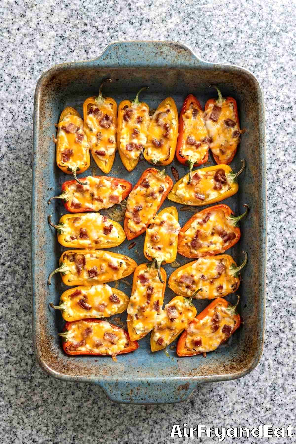 Tender stuffed mini peppers with cream cheese