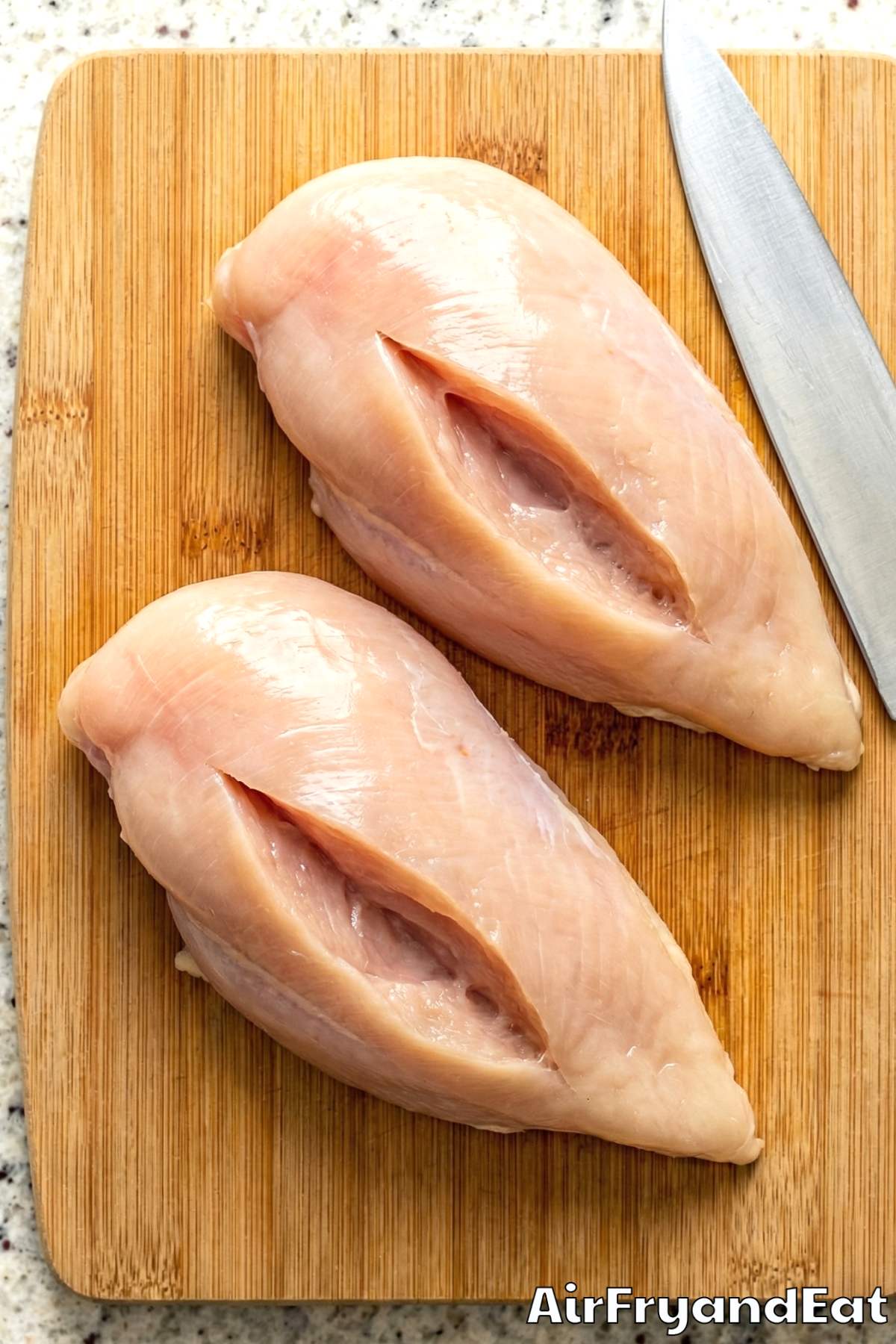 Air Fryer Creamy Spinach Stuffed Chicken Step 1