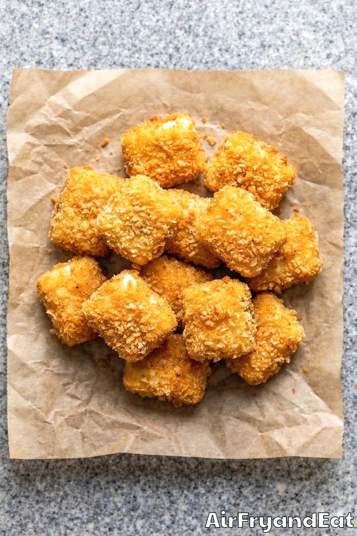 Irresistible air fryer crispy Baja fish bites