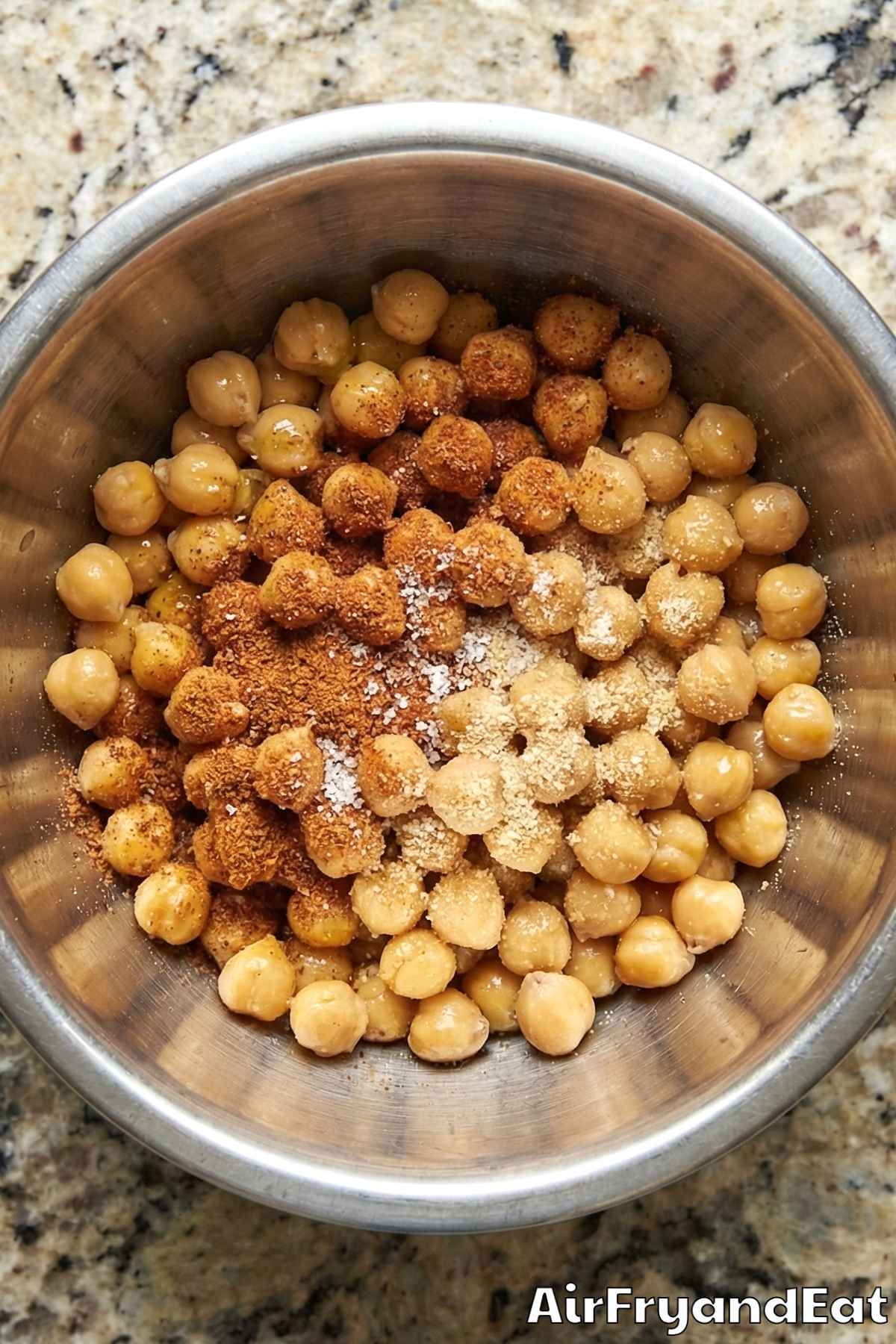 Air Fryer Crispy Cajun Chickpeas Step 3
