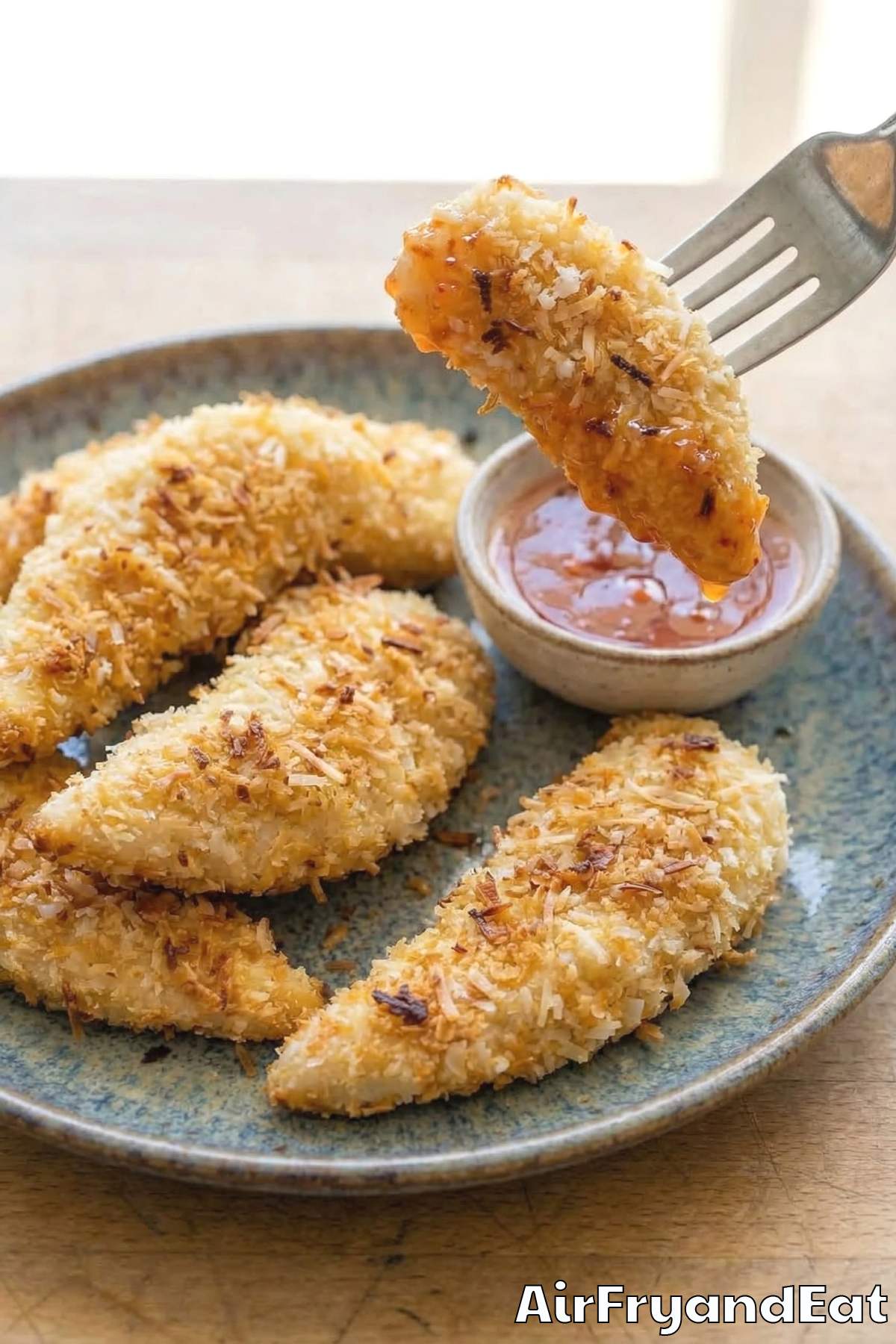 Easy air fryer coconut chicken tenders